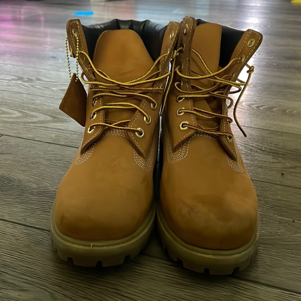 Timberland boots. Size 7.5 mens. Wheat color.